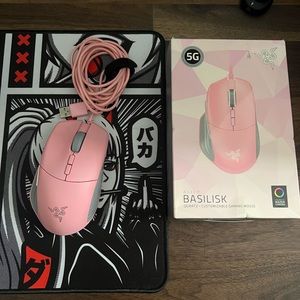 Razer Basilisk Pink gaming mouse